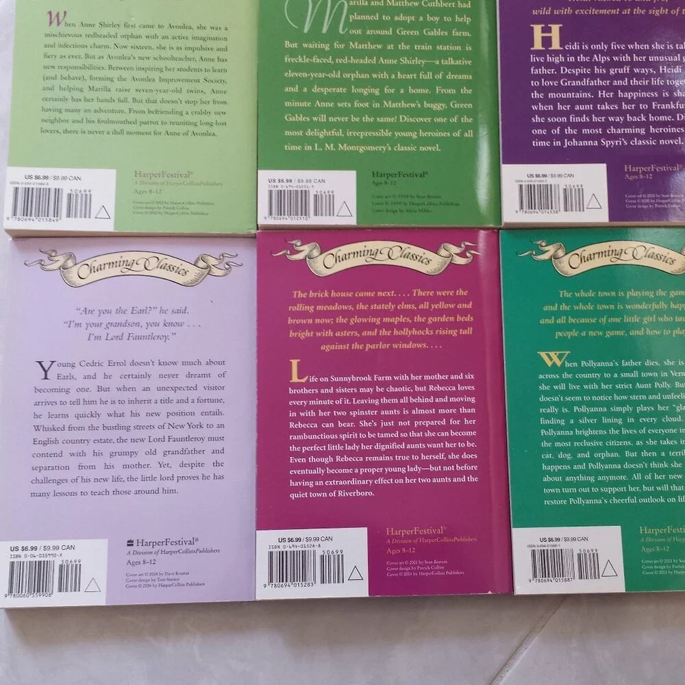 Set of 6 Softback Books